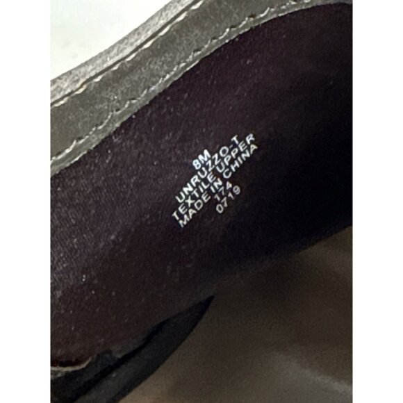 Unisa Womens Peep Toe Booties Size 8 Gray Faux Suede High Heel Ankle - Picture 8 of 11